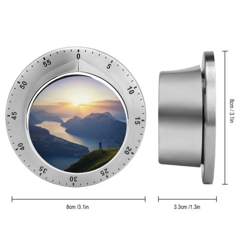 yanfind Timer Dominic Kamp Lake Lucerne Landscape Mountains Sunset Switzerland 60 Minutes Mechanical Visual Timer