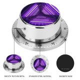 yanfind Timer Sandro Katalina Architecture Neon  Purple Light Look Geometrical Indoor Lights Glowing 60 Minutes Mechanical Visual Timer