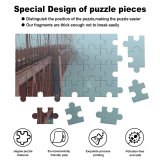 yanfind Picture Puzzle Golden Gate  Sailboat Fog Atmospheric Fixed  Channel Mist Architecture Nonbuilding Family Game Intellectual Educational Game Jigsaw Puzzle Toy Set
