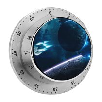yanfind Timer Vadim Sadovski Space  Planet Gateway Rocket  Asteroids Purple Light 60 Minutes Mechanical Visual Timer