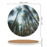 yanfind Ceramic Coasters (round) Fir Images Wide Landscape Wallpapers Plant Tree Free Abies Frosty Forest Woodland Family Game Intellectual Educational Game Jigsaw Puzzle Toy Set