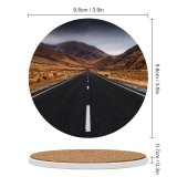 yanfind Ceramic Coasters (round) Sven Muller Lindis Pass Zealand Landscape Empty Road Misty  Plateau Scenic Family Game Intellectual Educational Game Jigsaw Puzzle Toy Set