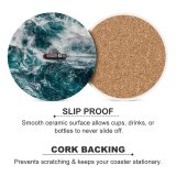 yanfind Ceramic Coasters (round) Danger Planning Sea Risk Container Fighting Travel Globalization Motion Storm Determination Ship Family Game Intellectual Educational Game Jigsaw Puzzle Toy Set