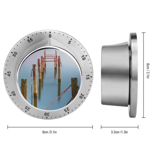yanfind Timer Broken Pier Seascape Exposure Ocean Reflection 60 Minutes Mechanical Visual Timer