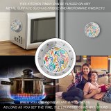 yanfind Timer Stylized Humidity Africa Pile Colorful Poisonous Sea Ornament Seamless  Summer Paradise 60 Minutes Mechanical Visual Timer