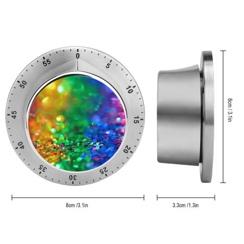 yanfind Timer Sharon McCutcheon Glitter Colorful Multicolor Bokeh Assorted Sequins 60 Minutes Mechanical Visual Timer