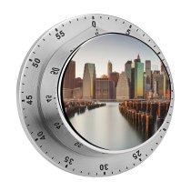 yanfind Timer York City Skyscrapers Cityscape Sunset Evening 60 Minutes Mechanical Visual Timer