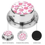 yanfind Timer Blooming  Bloom Sakura Cherry Beauty Wedding Garden East Ornament Seamless Fabric 60 Minutes Mechanical Visual Timer