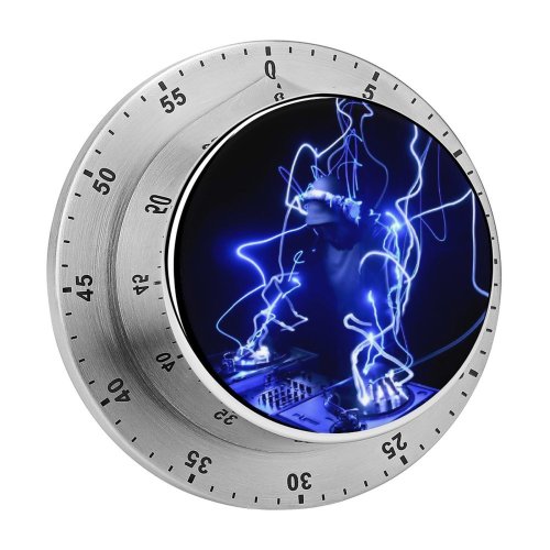 yanfind Timer Black Dark DJ Electronic Dark AMOLED 60 Minutes Mechanical Visual Timer