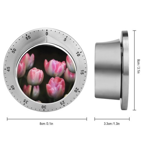 yanfind Timer Anja Flowers Black Dark Tulips Flowers Spring Garden Flora 60 Minutes Mechanical Visual Timer