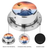 yanfind Timer Anek Suwannaphoom Wooden Pier Hot  Balloons Sunrise Daylight Foggy Colorful 60 Minutes Mechanical Visual Timer