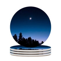 yanfind Ceramic Coasters (round) Images Space Night  Public Sky Wallpapers Ochoco Cool States Forest Family Game Intellectual Educational Game Jigsaw Puzzle Toy Set