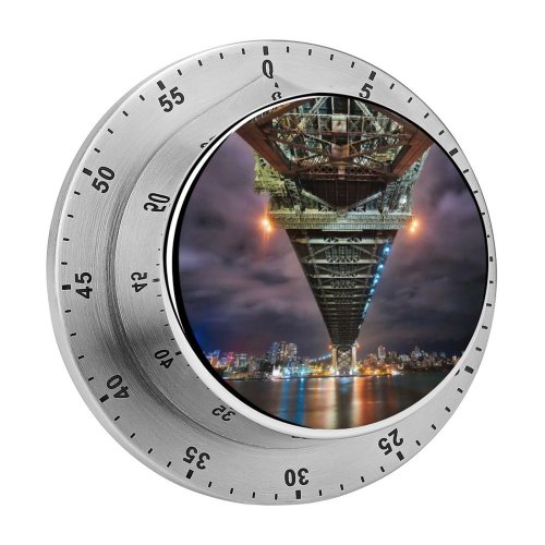 yanfind Timer Trey Ratcliff Sydney Harbour  Australia Cityscape River Reflection Night Lights Sky 60 Minutes Mechanical Visual Timer