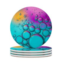 yanfind Ceramic Coasters (round) Bruno Bosse Abstract Bubbles Spectrum Colorful  Turquoise Family Game Intellectual Educational Game Jigsaw Puzzle Toy Set