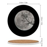 yanfind Ceramic Coasters (round) Images Space Fall Autumn Night Lunar Wolf Outer Autumnal Astronomy Sky Wallpapers Family Game Intellectual Educational Game Jigsaw Puzzle Toy Set