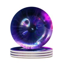 yanfind Ceramic Coasters (round) Stu Ballinger Abstract  CGI Purple Spectrum Glowing Family Game Intellectual Educational Game Jigsaw Puzzle Toy Set