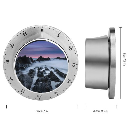 yanfind Timer Atlantic Coast Rocky Foggy Mist Evening Dusk Hartland Quay Devon United 60 Minutes Mechanical Visual Timer