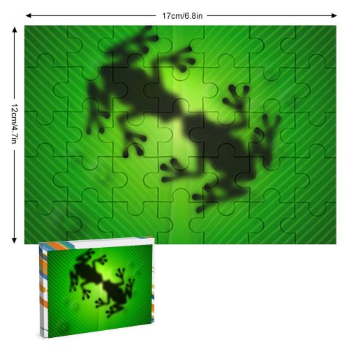 yanfind Picture Puzzle Amphibian Bio Ecology Frog Intimate Kiss Leaf Love Reptile Sex Silhouette Underwater Family Game Intellectual Educational Game Jigsaw Puzzle Toy Set