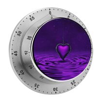 yanfind Timer Dorothe Love Purple Heart   Chain 60 Minutes Mechanical Visual Timer