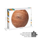 yanfind Picture Puzzle Soccer Leather Sport Studio Craft Retro Ball Tradition Sports Space  Old Family Game Intellectual Educational Game Jigsaw Puzzle Toy Set