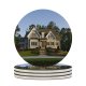 yanfind Ceramic Coasters (round) Cultures Tree Architecture Building Bush Lawn Window Sky Sunny USA Suburb Tradition Family Game Intellectual Educational Game Jigsaw Puzzle Toy Set
