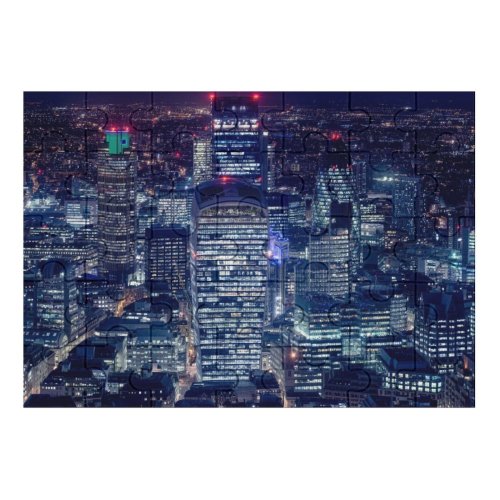 yanfind Picture Puzzle Otto Berkeley London City Cityscape Night Lights Skyscrapers  Gherkin Heron Family Game Intellectual Educational Game Jigsaw Puzzle Toy Set