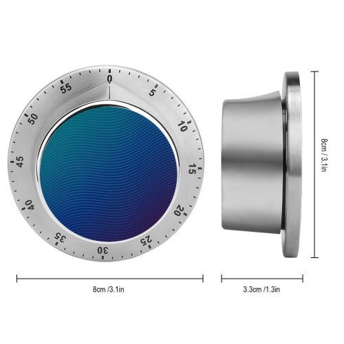yanfind Timer Row Clean Simplicity Blank Purple Dark Elegance Curve USA Neon Gradient 60 Minutes Mechanical Visual Timer