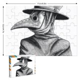 yanfind Picture Puzzle Vintage Plague Doctor Death Medical Medieval Bird Halloween Hat Old Covid Art Family Game Intellectual Educational Game Jigsaw Puzzle Toy Set