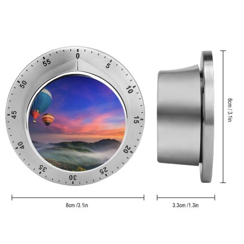 yanfind Timer Anek Suwannaphoom Hot  Balloons Doi Inthanon National Park Sunrise Dawn Hills 60 Minutes Mechanical Visual Timer
