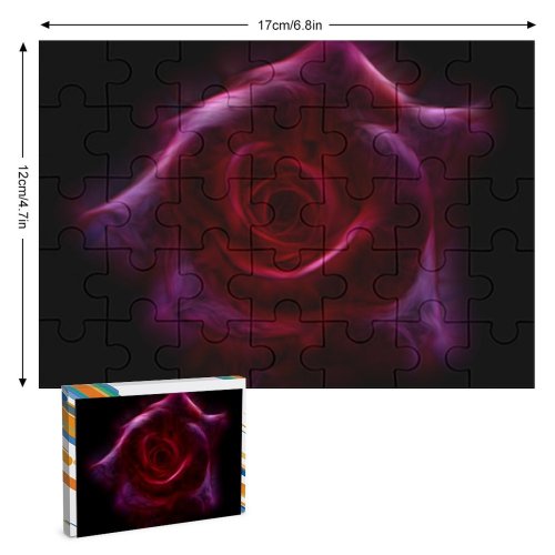 yanfind Picture Puzzle Abstract Rose Flower Blooming Bloom Family Game Intellectual Educational Game Jigsaw Puzzle Toy Set