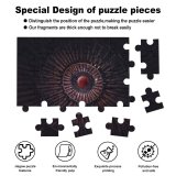 yanfind Picture Puzzle Dark Blood  Sky  Circular Wood Photoshop 5K Family Game Intellectual Educational Game Jigsaw Puzzle Toy Set