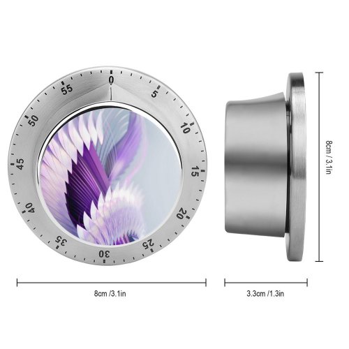yanfind Timer Abstract Design Imagination Violet 60 Minutes Mechanical Visual Timer