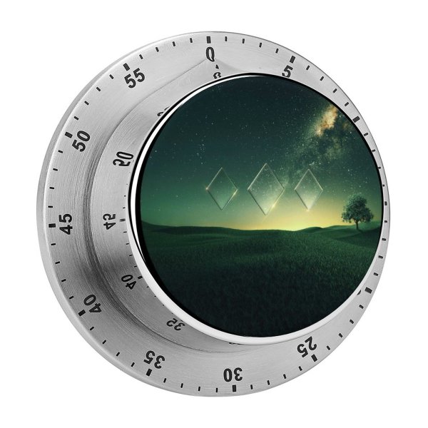 yanfind Timer Karan Gujar Starry Sky Sunset Nebula Landscape   Shapes Illusion 60 Minutes Mechanical Visual Timer