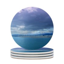 yanfind Ceramic Coasters (round) Wales Coast Sea Seaside Vacation Victorian Fish Pier Beach Space Old Sky Family Game Intellectual Educational Game Jigsaw Puzzle Toy Set