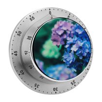 yanfind Timer Jerry Wang Flowers Purple  Plant Macro 60 Minutes Mechanical Visual Timer