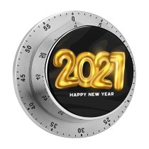 yanfind Timer Celebrations Year Happy Golden Letters Dark 60 Minutes Mechanical Visual Timer