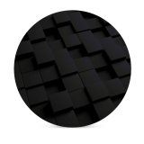 yanfind Ceramic Coasters (round) Dark Cubes Squares Family Game Intellectual Educational Game Jigsaw Puzzle Toy Set