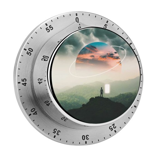 yanfind Timer Thiago Garcia Fantasy Alone Surreal Planet Landscape Dream 60 Minutes Mechanical Visual Timer