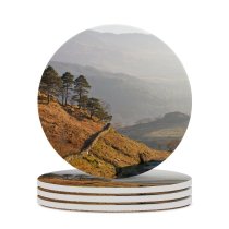 yanfind Ceramic Coasters (round) Fir Images Cliff Wallpapers Plant  Outdoors Tree Scenery Abies Snowdon Road Family Game Intellectual Educational Game Jigsaw Puzzle Toy Set