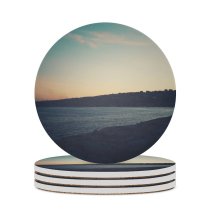 yanfind Ceramic Coasters (round) City Sky Sunlight Destinations Promenade Waterfront Sunset Gulf Sea Outdoors Cloud Architecture Family Game Intellectual Educational Game Jigsaw Puzzle Toy Set