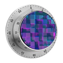 yanfind Timer Abstract Cubes Neon 60 Minutes Mechanical Visual Timer