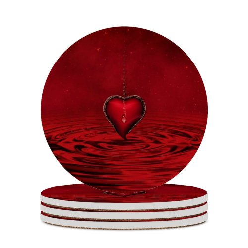 yanfind Ceramic Coasters (round) Dorothe Love Heart   Chain Family Game Intellectual Educational Game Jigsaw Puzzle Toy Set