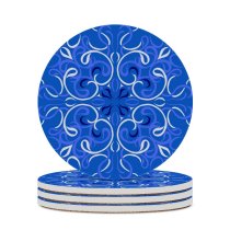 yanfind Ceramic Coasters (round) Spanish Portuguese Arabic Flooring Mexican Ceramics Flower Retro  Moroccan Curve Tradition Family Game Intellectual Educational Game Jigsaw Puzzle Toy Set