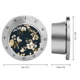 yanfind Timer Decor  Bloom Leave Garden Fabric Summer Beautiful Flower Backdrop Plant Decoration 60 Minutes Mechanical Visual Timer
