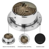 yanfind Timer Welt Zebra Striped Lined with Respect Closeness Maasai Mara Savannas Wildlife Herbivore 60 Minutes Mechanical Visual Timer