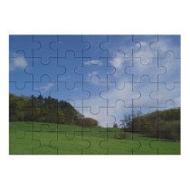 yanfind Picture Puzzle Landscape Sunny  Field Sky Tree Trees Forest Cloud Clouds Horizon Space Family Game Intellectual Educational Game Jigsaw Puzzle Toy Set