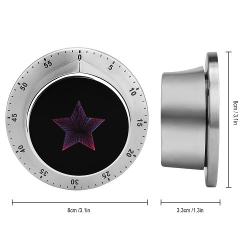 yanfind Timer Daniel Olah Abstract Dark  Neon 60 Minutes Mechanical Visual Timer