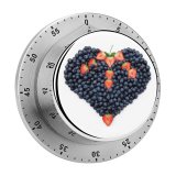 yanfind Timer UK Studio Antioxidant Eating Valentine's Ideas Abundance Strawberry Healthy Creativity 60 Minutes Mechanical Visual Timer
