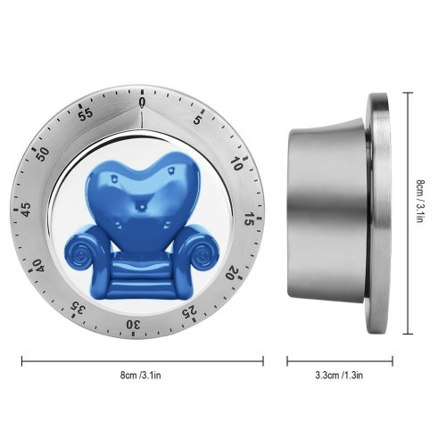 yanfind Timer Armchair Cushion Cozy Dimensional Decor Seat Relaxation Valentine's Ideas Home Retro Furniture 60 Minutes Mechanical Visual Timer