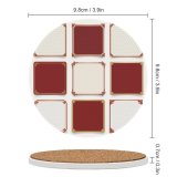 yanfind Ceramic Coasters (round) Chinese Playing Clean Cultures Dimensional Packaging Styles Gold Elegance Empty Tradition Web Family Game Intellectual Educational Game Jigsaw Puzzle Toy Set